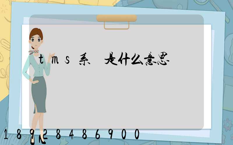tms系統是什么意思