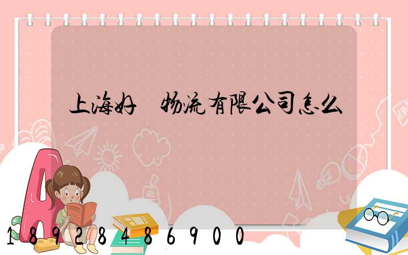 上海好運物流有限公司怎么樣