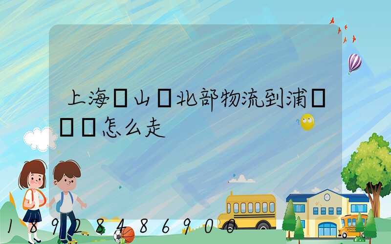 上海寶山區北部物流到浦東機場怎么走