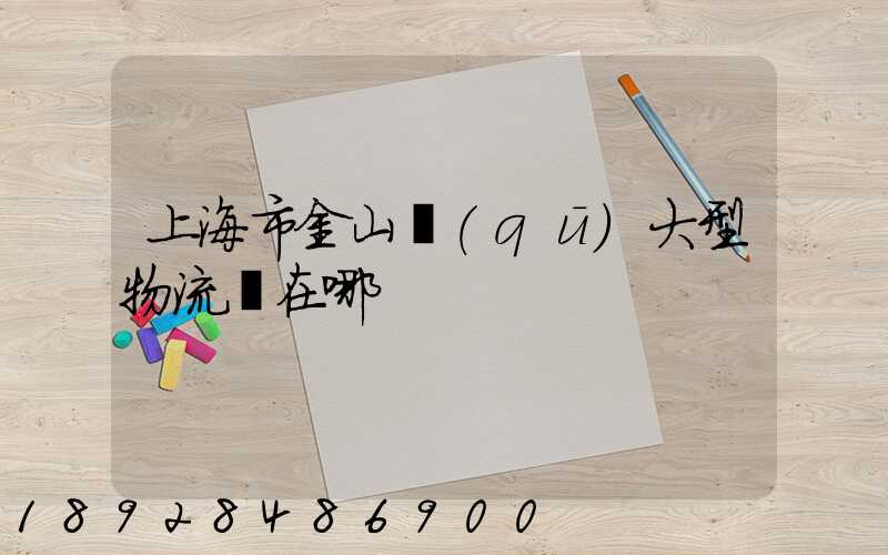 上海市金山區(qū)大型物流園在哪