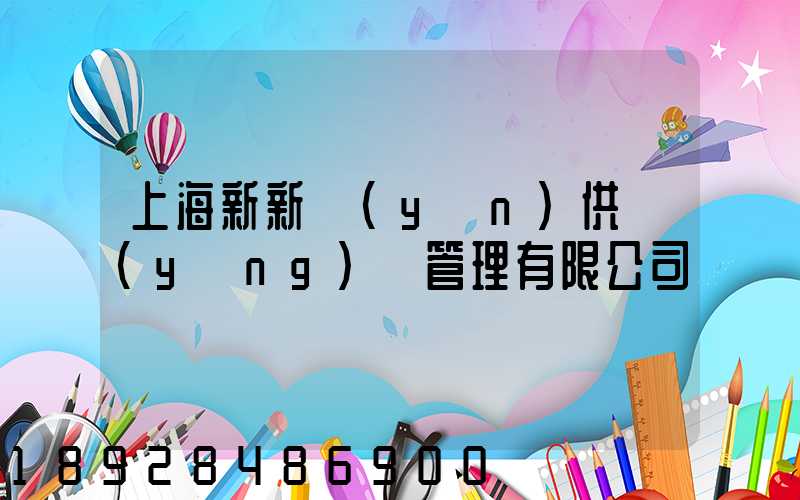 上海新新運(yùn)供應(yīng)鏈管理有限公司