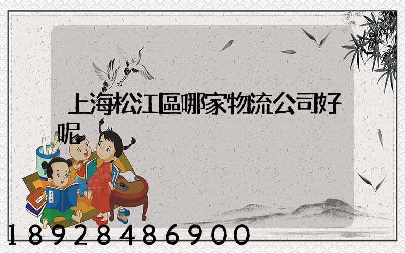 上海松江區哪家物流公司好呢