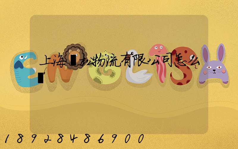 上海賢松物流有限公司怎么樣