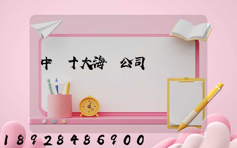 中國十大海運公司