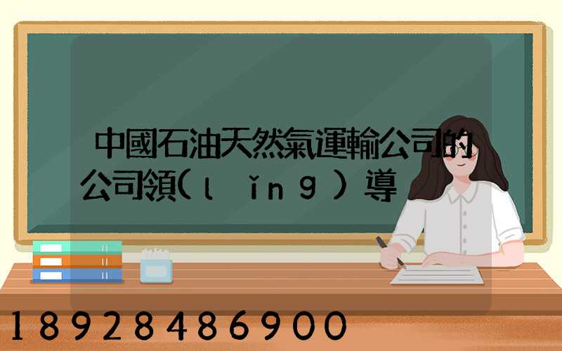 中國石油天然氣運輸公司的公司領(lǐng)導