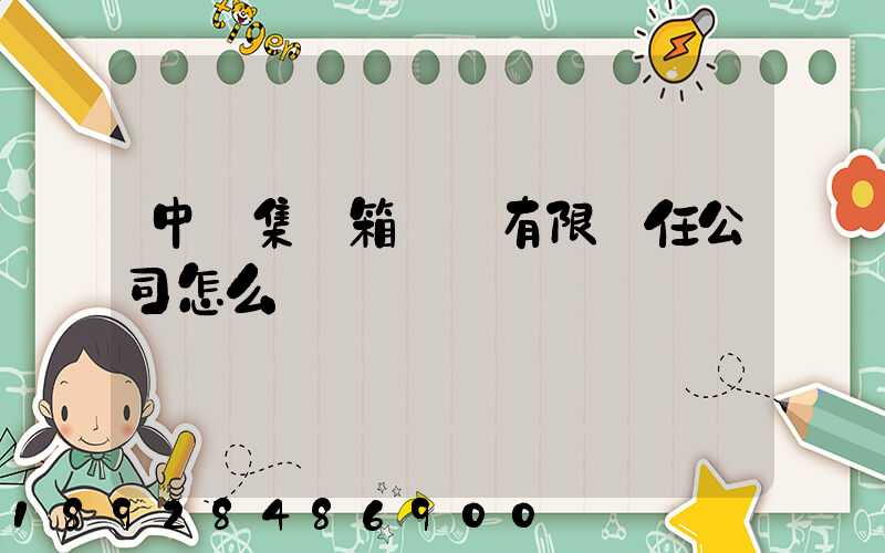 中鐵集裝箱運輸有限責任公司怎么樣