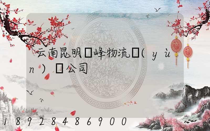 云南昆明頂峰物流運(yùn)輸公司