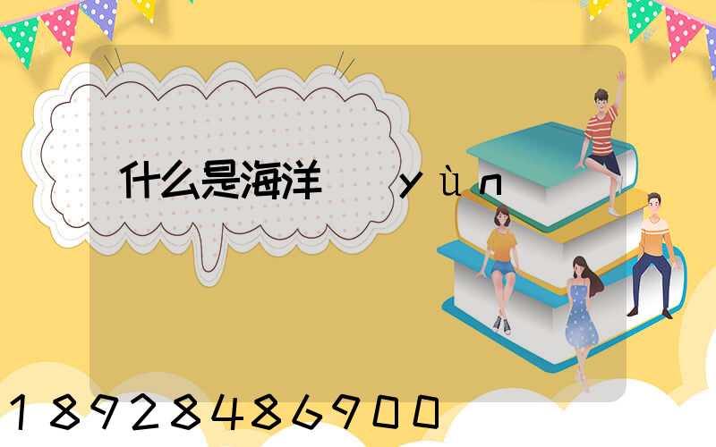 什么是海洋運(yùn)輸