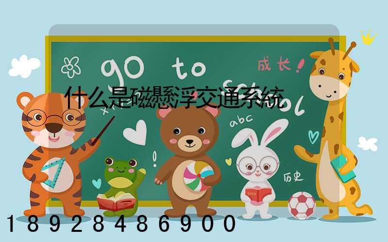 什么是磁懸浮交通系統