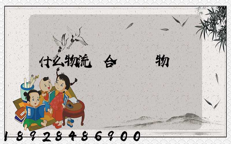 什么物流適合運輸貨物