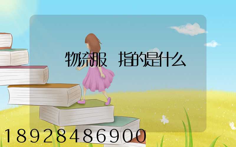 傳統物流服務指的是什么