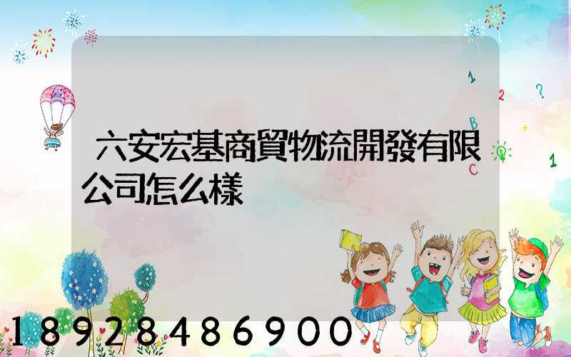 六安宏基商貿物流開發有限公司怎么樣