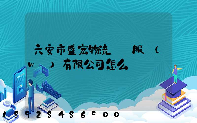 六安市盛宏物流運輸服務(wù)有限公司怎么樣