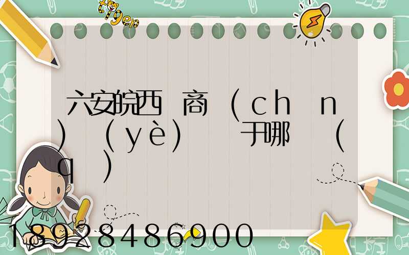 六安皖西電商產(chǎn)業(yè)園屬于哪個區(qū)