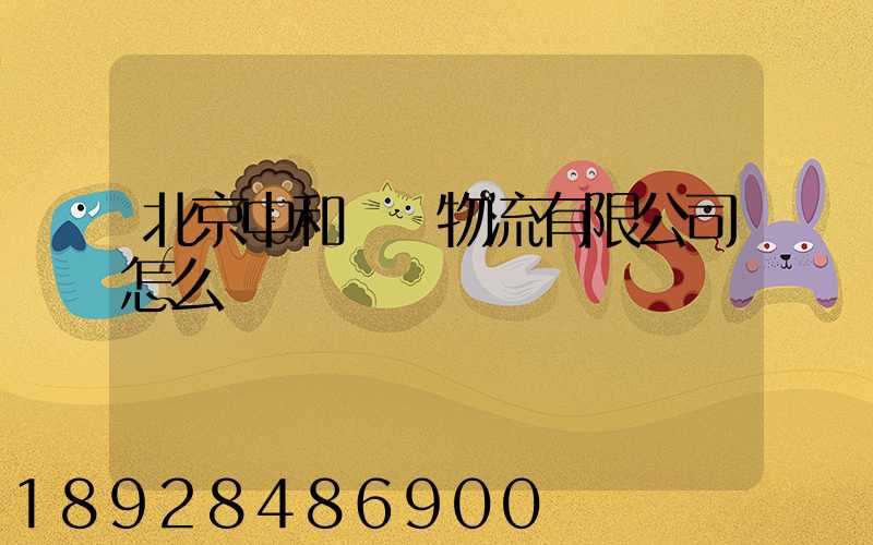 北京中和國際物流有限公司怎么樣