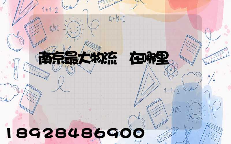 南京最大物流園在哪里