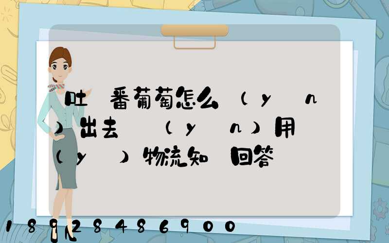 吐魯番葡萄怎么運(yùn)出去請運(yùn)用專業(yè)物流知識回答