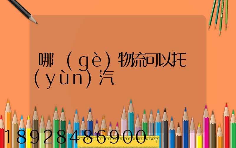 哪個(gè)物流可以托運(yùn)汽車