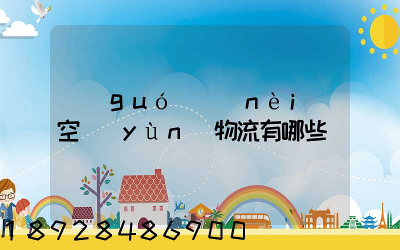 國(guó)內(nèi)空運(yùn)物流有哪些