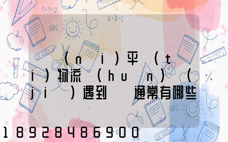 國內(nèi)平臺(tái)物流環(huán)節(jié)遇到問題通常有哪些因素