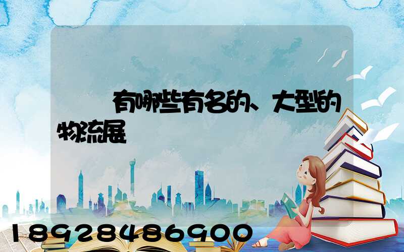 國內有哪些有名的、大型的物流展