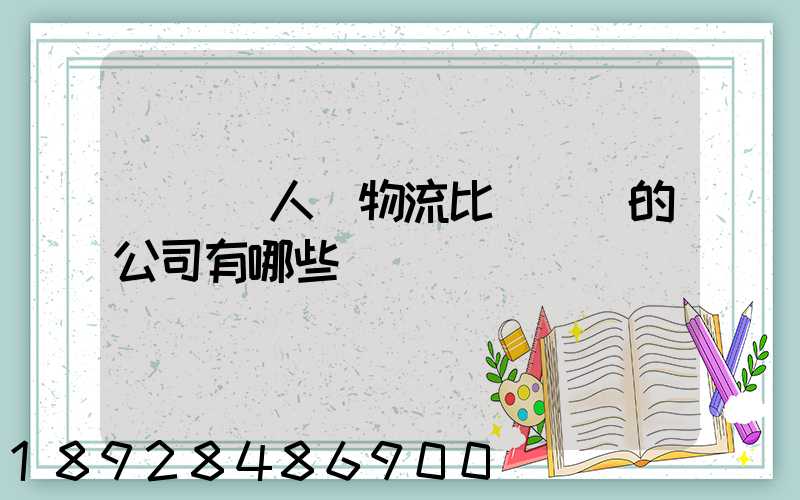 國內無人機物流比較專業的公司有哪些