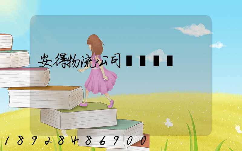 安得物流公司運輸現狀