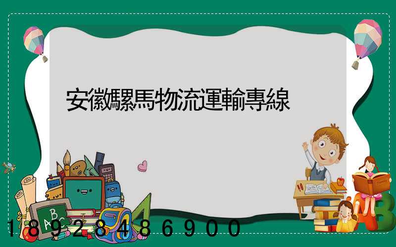 安徽騾馬物流運輸專線