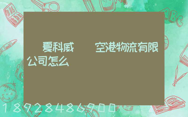 寧夏科威國際空港物流有限公司怎么樣