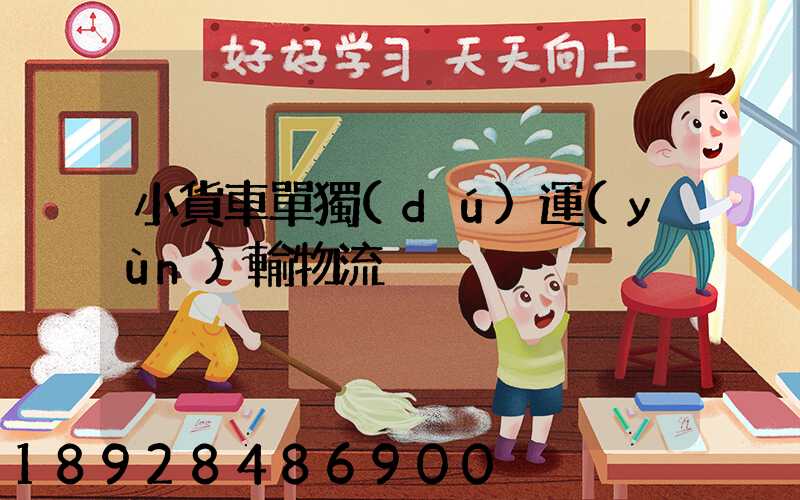 小貨車單獨(dú)運(yùn)輸物流