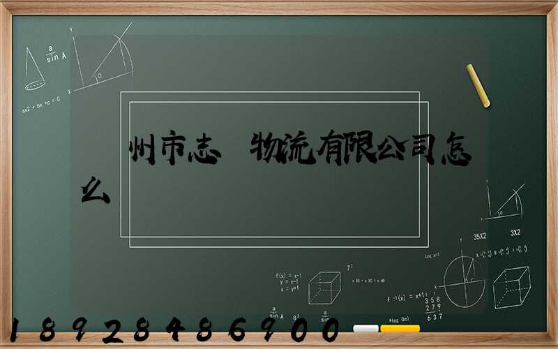 廣州市志偉物流有限公司怎么樣