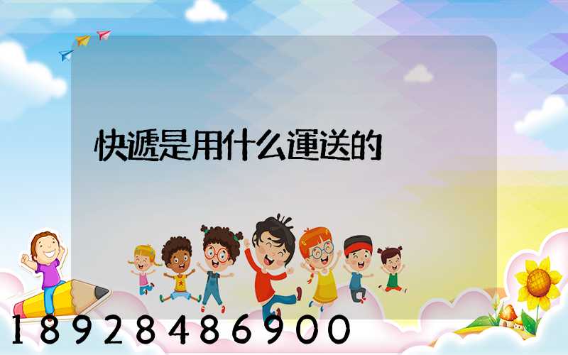 快遞是用什么運送的