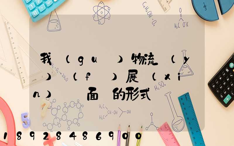 我國(guó)物流業(yè)發(fā)展現(xiàn)狀與面臨的形式