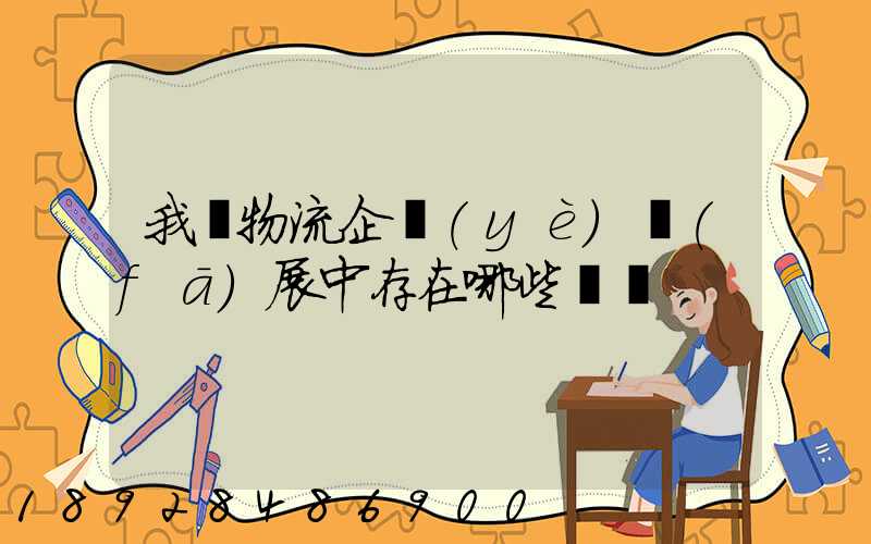 我國物流企業(yè)發(fā)展中存在哪些問題