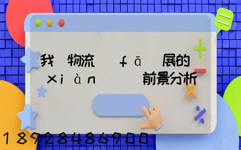 我國物流發(fā)展的現(xiàn)狀與前景分析