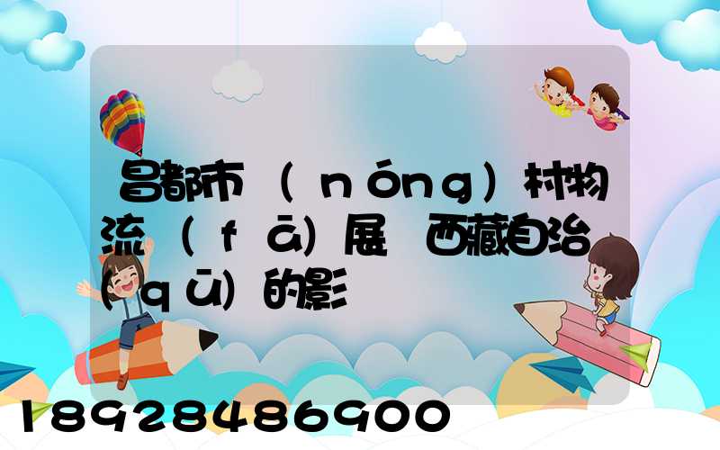昌都市農(nóng)村物流發(fā)展對西藏自治區(qū)的影響