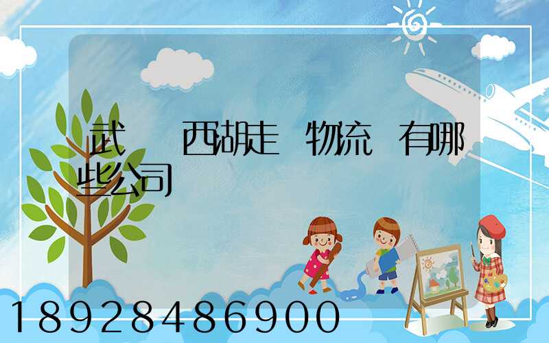 武漢東西湖走馬物流園有哪些公司