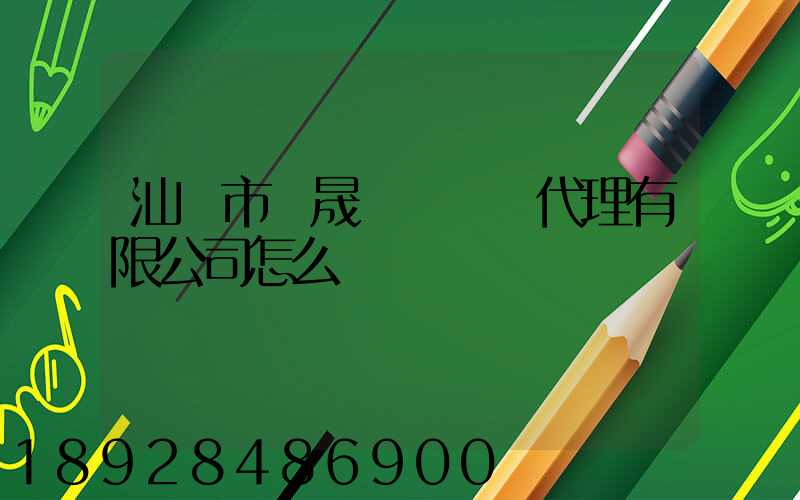 汕頭市聯晟國際貨運代理有限公司怎么樣