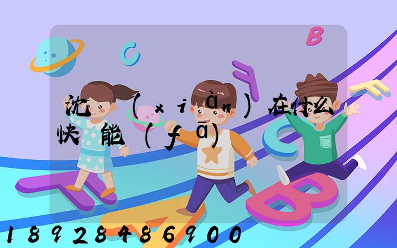 沈陽現(xiàn)在什么快遞能發(fā)