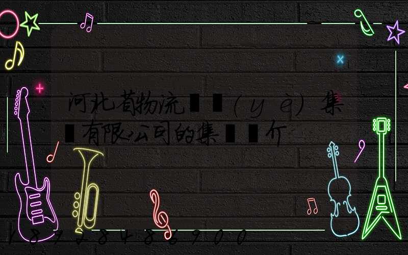 河北省物流產業(yè)集團有限公司的集團簡介