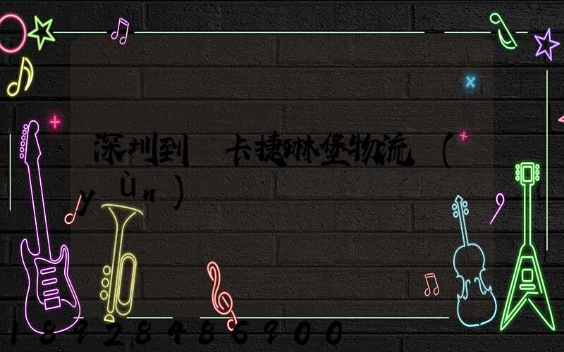 深圳到葉卡捷琳堡物流運(yùn)輸