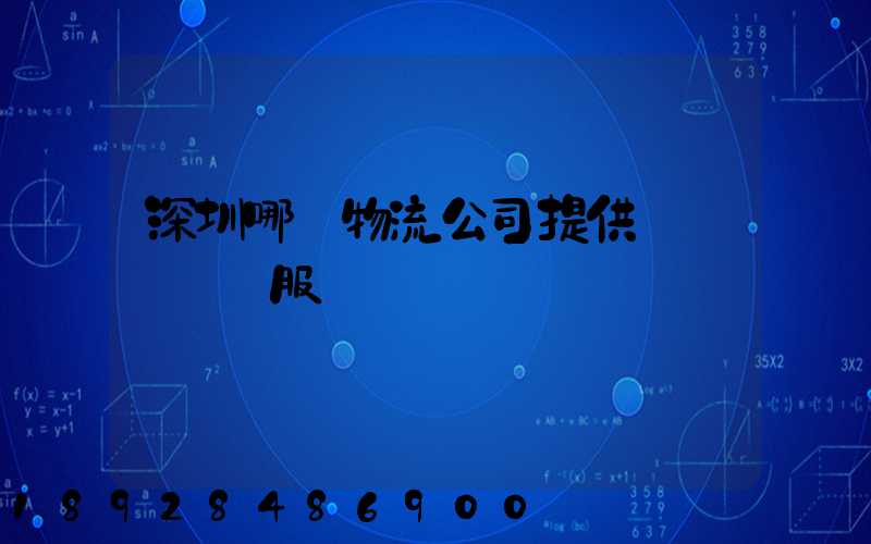 深圳哪個物流公司提供氣墊車運輸服務