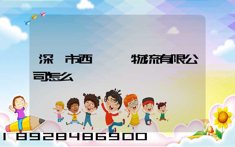 深圳市西遞國際物流有限公司怎么樣