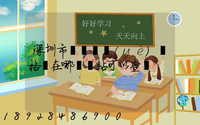 深圳市貨運從業(yè)資格證在哪個網站可以查詢