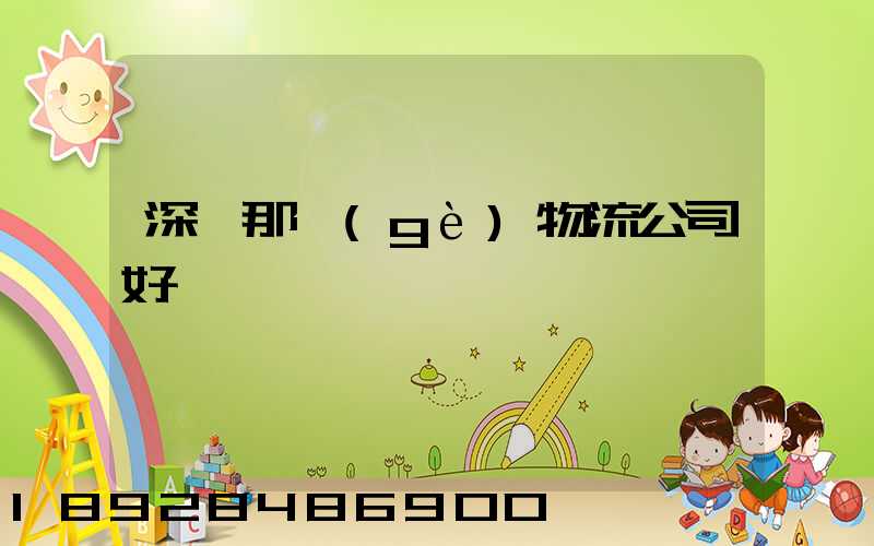 深圳那個(gè)物流公司好