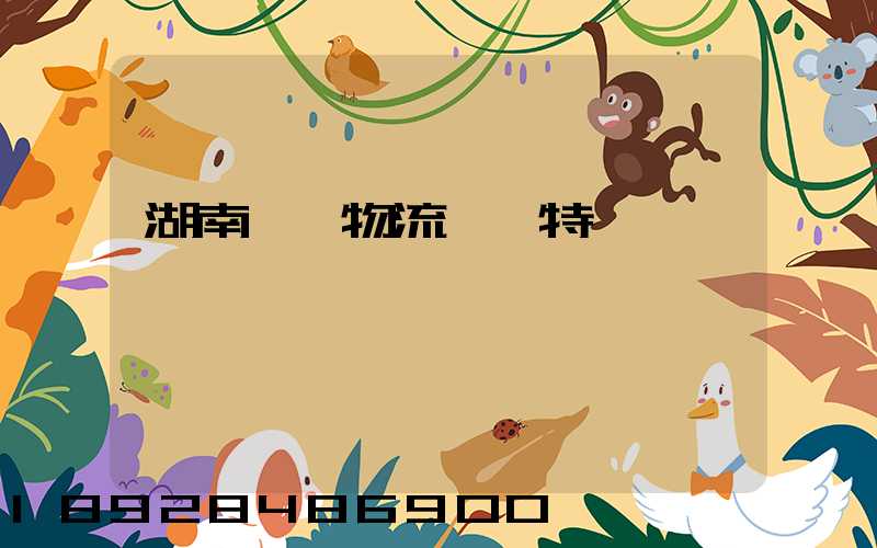 湖南幾種物流運輸特點