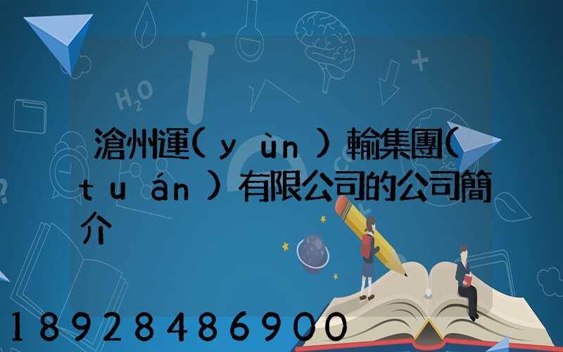 滄州運(yùn)輸集團(tuán)有限公司的公司簡介