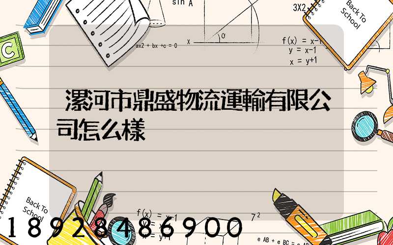 漯河市鼎盛物流運輸有限公司怎么樣