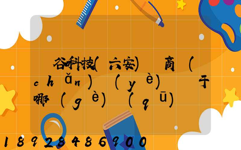 灝谷科技(六安)電商產(chǎn)業(yè)園屬于哪個(gè)區(qū)