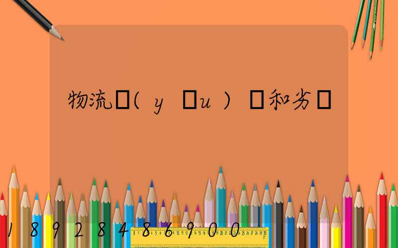 物流優(yōu)勢和劣勢